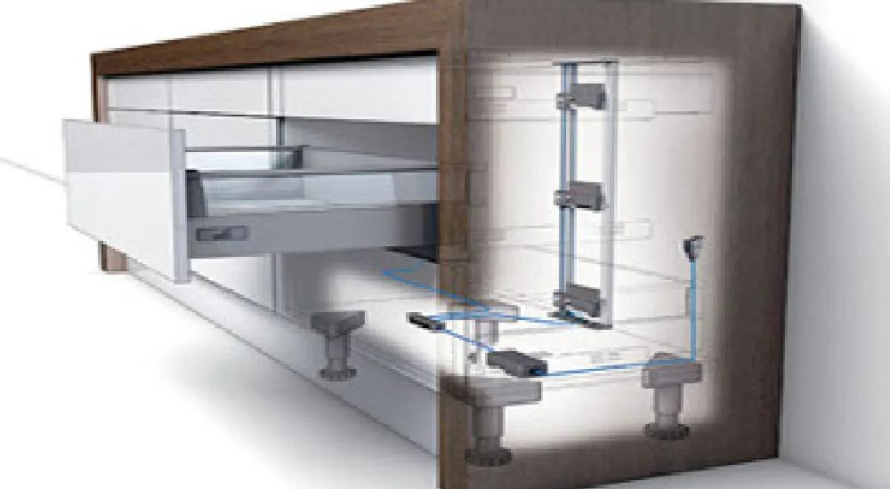 Elektryczne wspomaganie otwierania / Easys by Hettich - Metalmex
