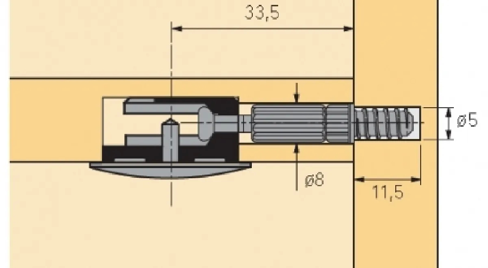 Złącza, wkręty, podpórki, zawieszki - Metalmex - 524