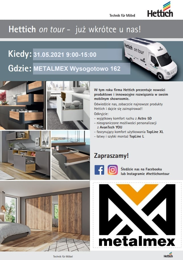 28 kwietnia w Metalmex - akcesoria meblowe gościć będziemy Mobil